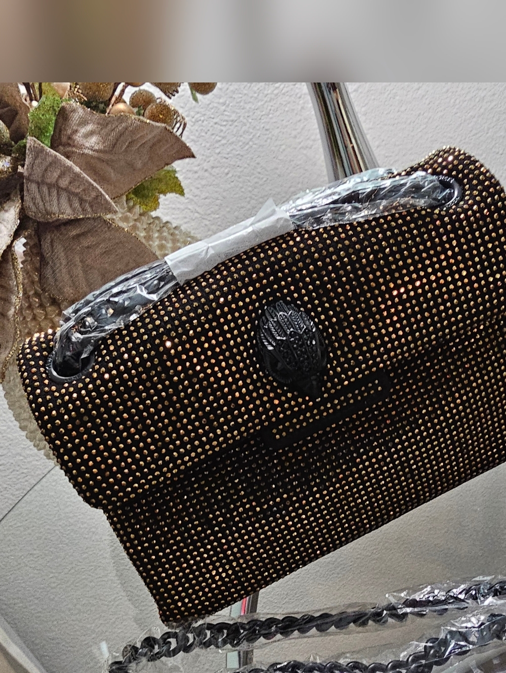 Kurt Geiger Mini Fabric Drench Kesington Bag.